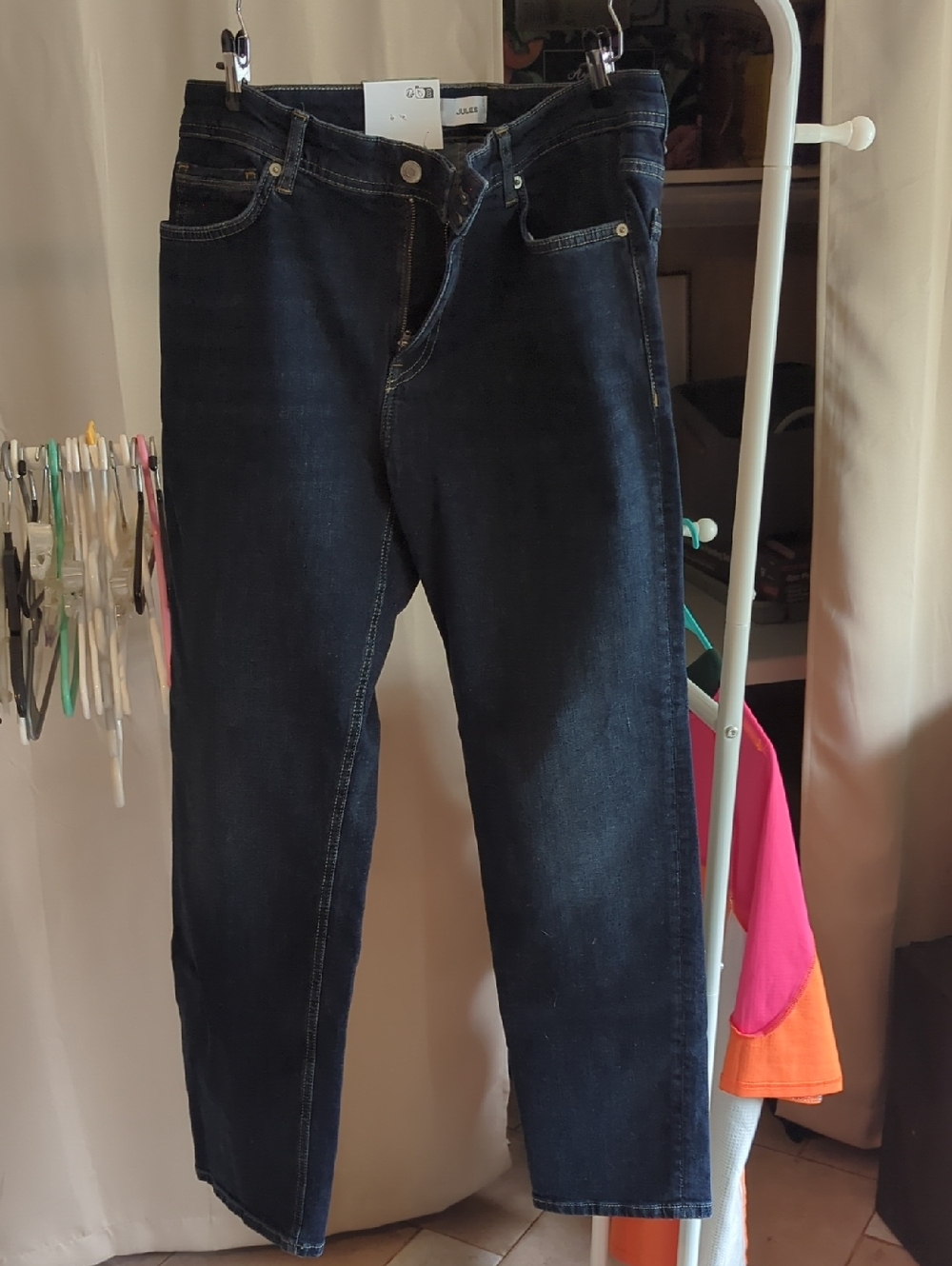 Maison Jules Men's Straight Dark Indigo Jeans